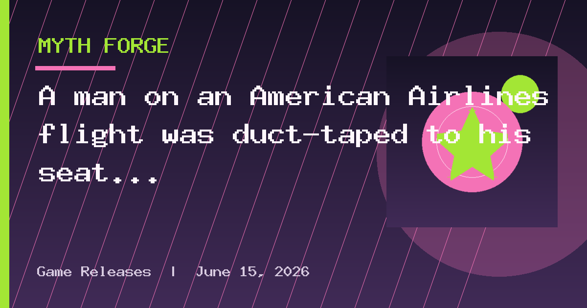 A man on an American Airlines flight was duct-taped to his seat like