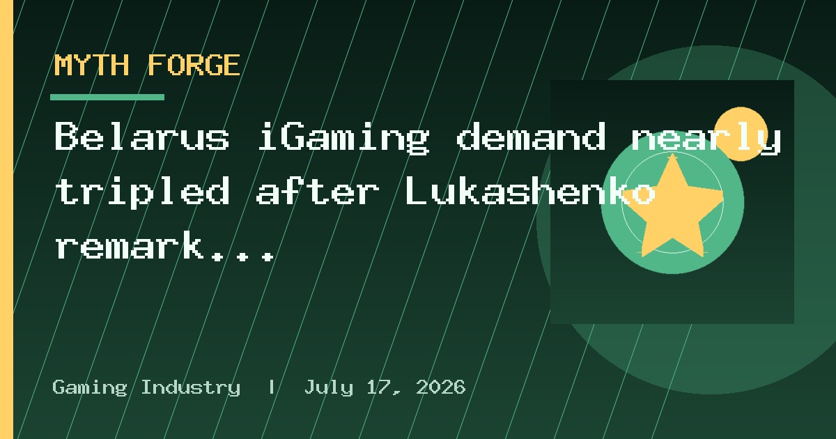 Belarus iGaming demand nearly tripled after Lukashenko remark and Sabalenka