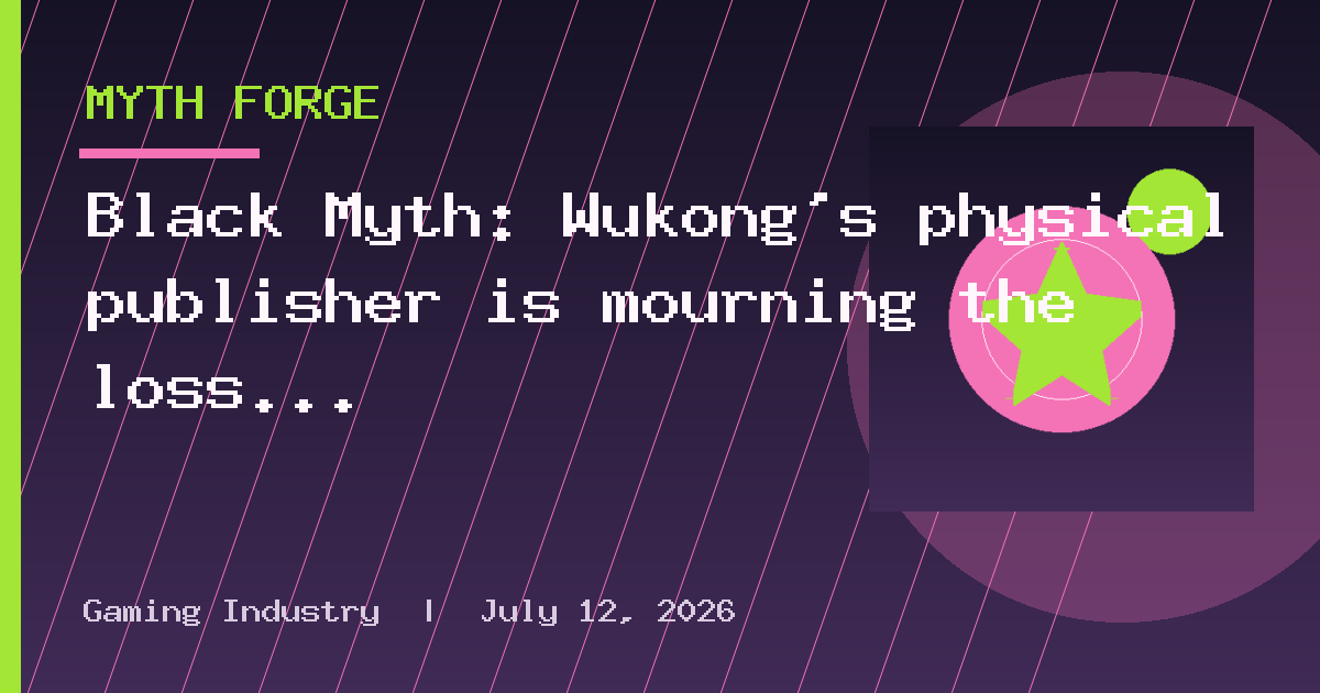 Black Myth: Wukong's physical publisher is mourning the loss of PlayStation