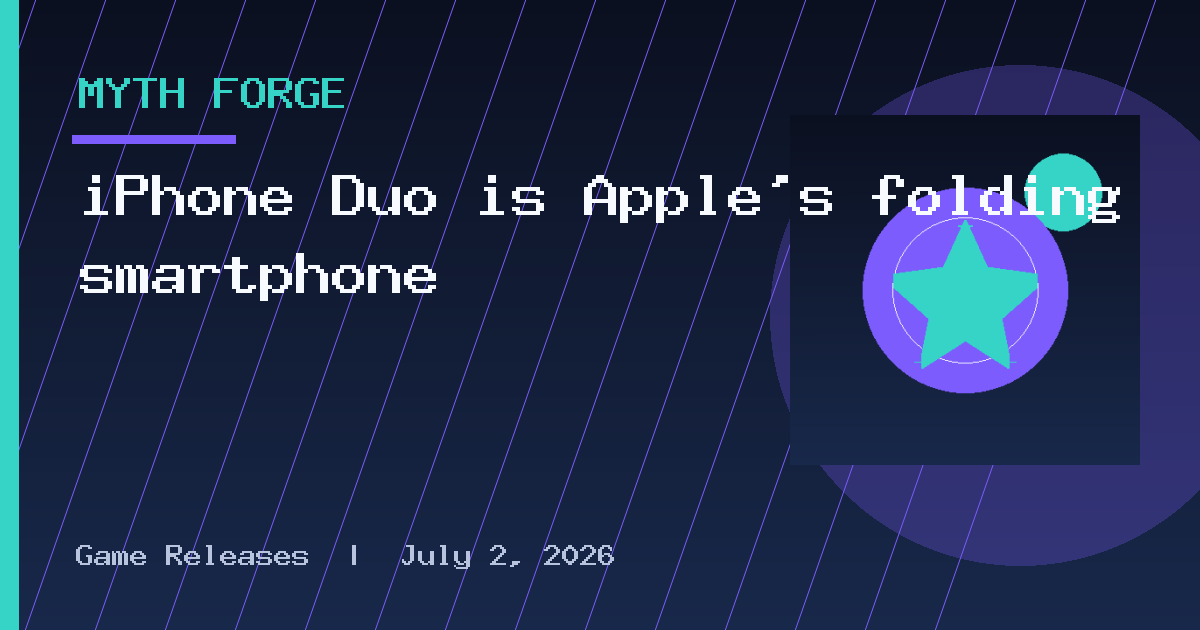 iPhone Duo is Apple’s folding smartphone