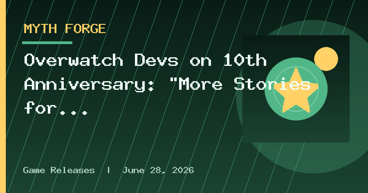 Overwatch Devs on 10th Anniversary: "More Stories for the Next 10 Years