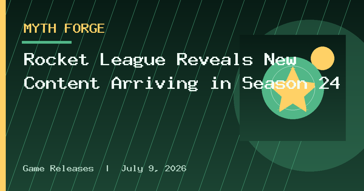 Rocket League Reveals New Content Arriving in Season 24